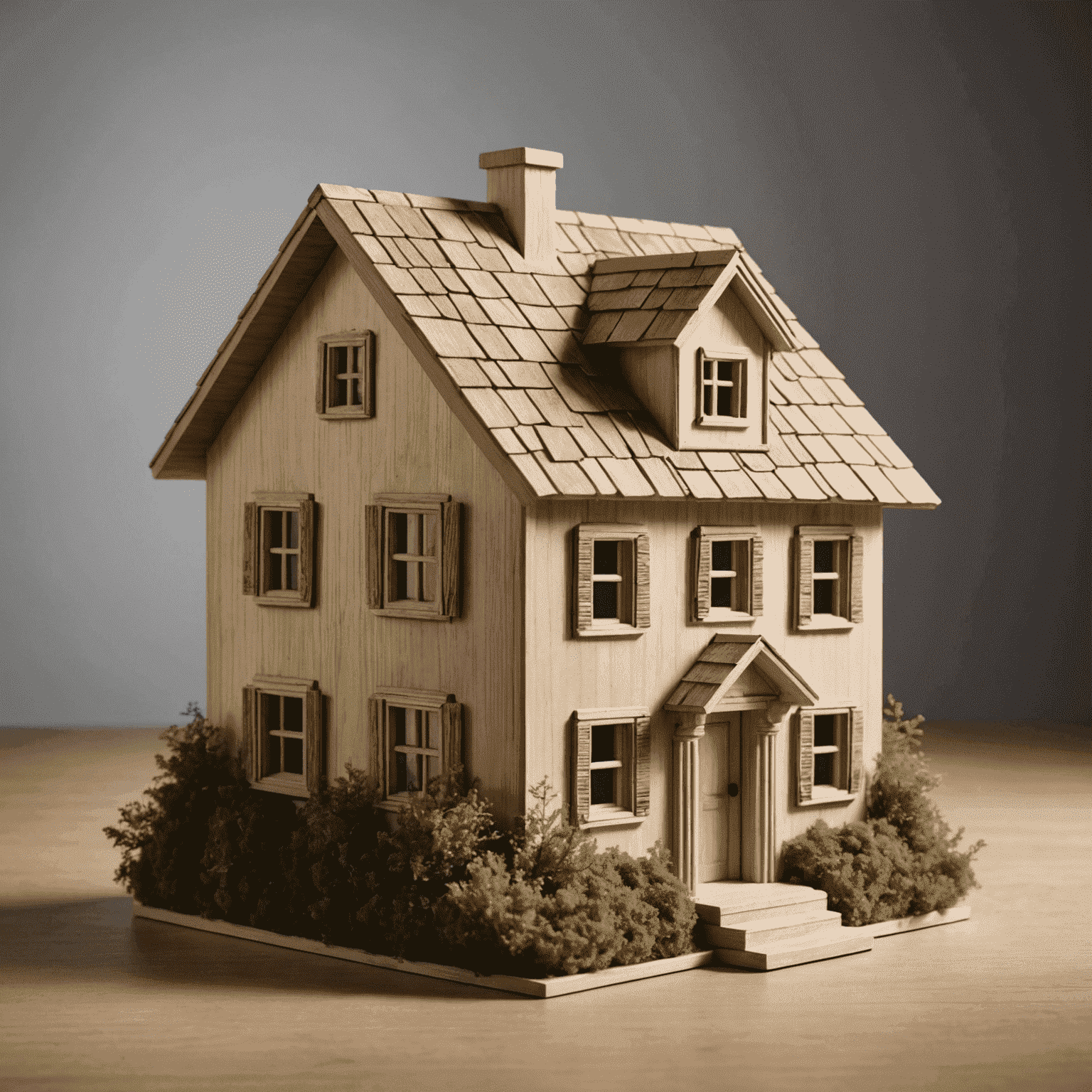 A piggy bank shaped like a house, symbolizing saving for a dream home